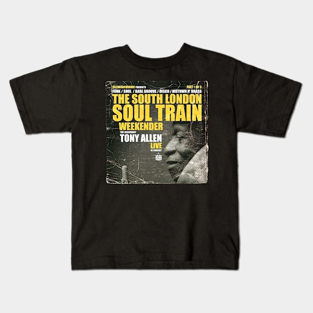 POSTER TOUR - SOUL TRAIN THE SOUTH LONDON 11 Kids T-Shirt by Promags99